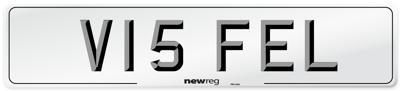 V15 FEL Number Plate from New Reg